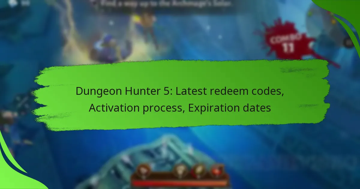 Dungeon Hunter 5: Latest redeem codes, Activation process, Expiration dates