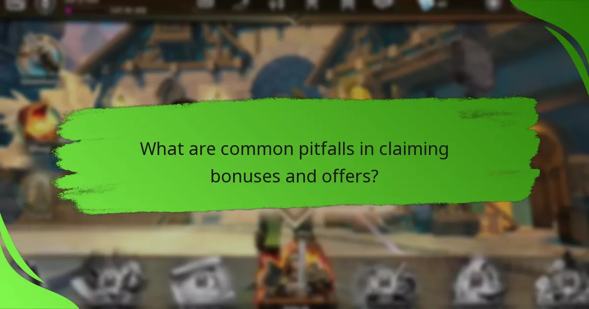 What are common pitfalls in claiming bonuses and offers?