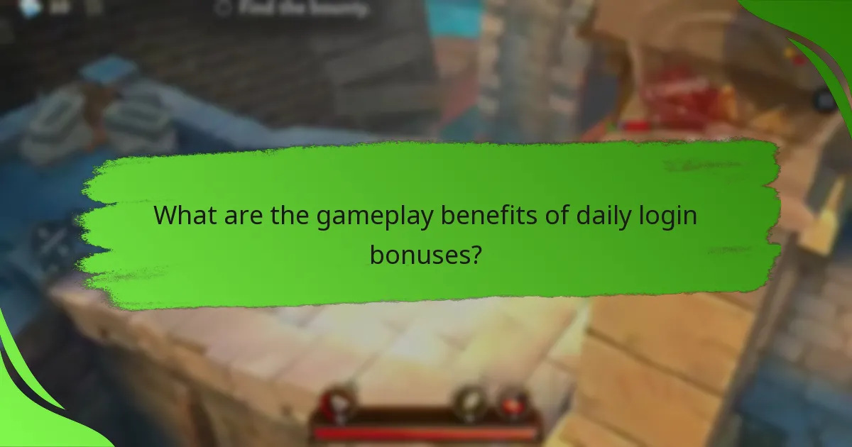 What are the gameplay benefits of daily login bonuses?